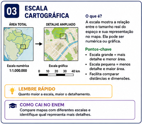 Flashcard: Escala cartográfica